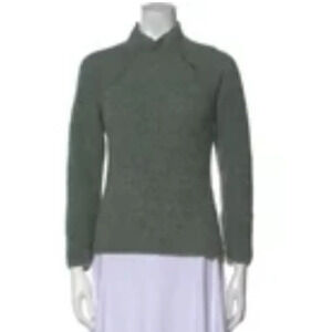 Steven Alan Green Baby Alpaca Mohair Blend Oracle Mock Neck Sweater Size 0 NWT